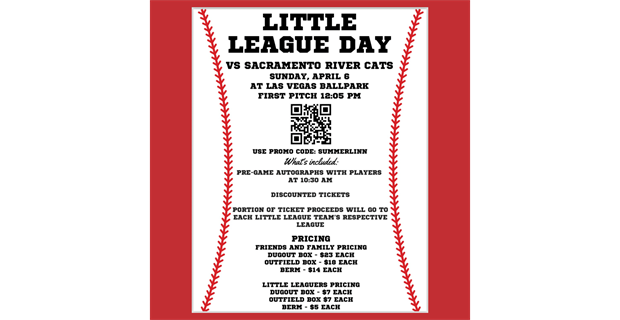 LV Aviators Little League Day